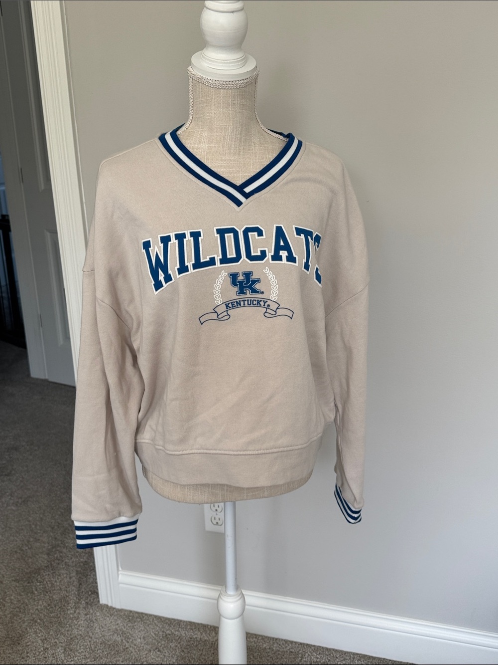 University of Kentucky Wildcat Cropped Fleece Sweatshirt